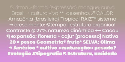 Cajueira Font Poster 7
