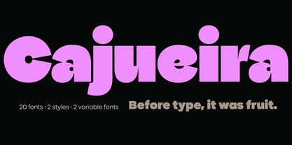 Cajueira Font Poster 1