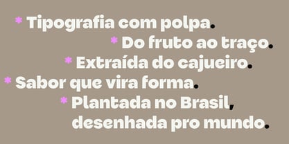 Cajueira Font Poster 9