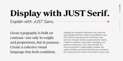JUST Serif Font Poster 12