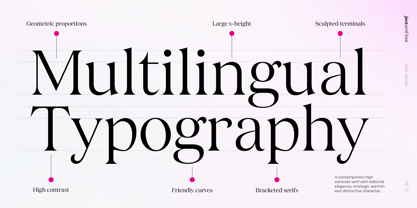 JUST Serif Font Poster 14