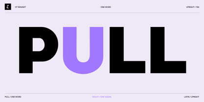 OT Magnet Font Poster 3