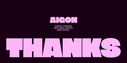 Aigon Font Poster 14