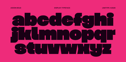 Aigon Font Poster 12