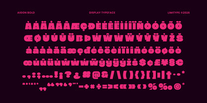 Aigon Font Poster 13