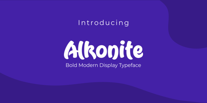Alkonite Font Poster 1