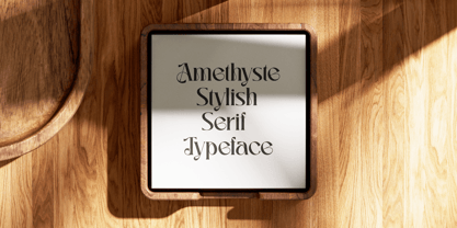 Amethyste Font Poster 13