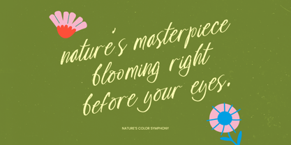 Loopy Milking Brush Font Poster 3