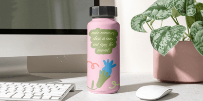 Loopy Milking Brush Font Poster 2