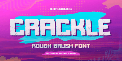 Crackle Font Poster 1