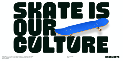 Hard Block Font Poster 9