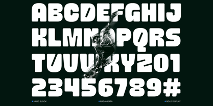 Hard Block Font Poster 7