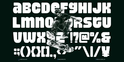 Hard Block Font Poster 8