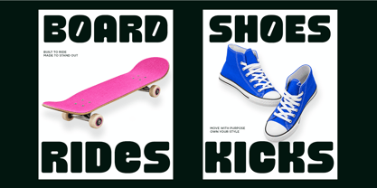 Hard Block Font Poster 4