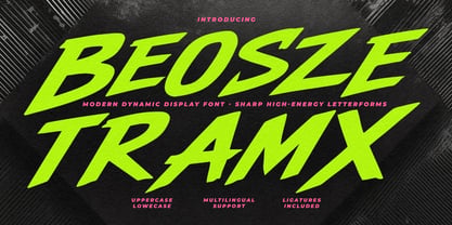 Beosze Tramx Font Poster 1