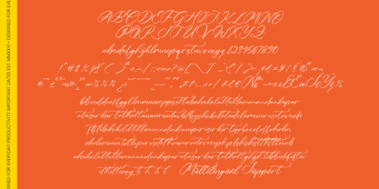 Silky Crystal Font Poster 9