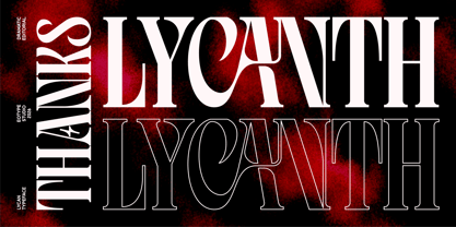 Lycanth Font Poster 8
