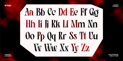 Lycanth Font Poster 4