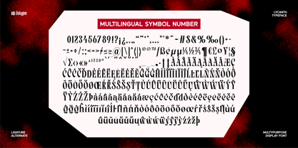 Lycanth Font Poster 7