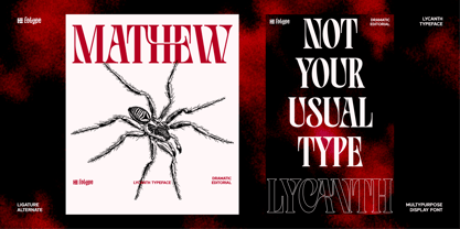 Lycanth Font Poster 2