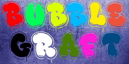 Bubble Graft Font Poster 1