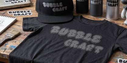 Bubble Graft Font Poster 3