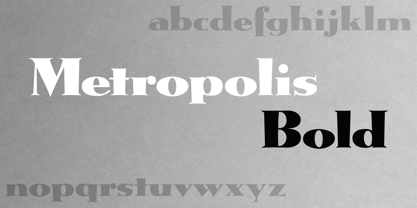 Metropolis CT Font Poster 1