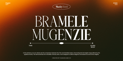 Musty Serif Font Poster 4