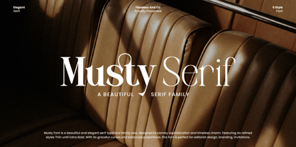 Musty Serif Font Poster 1
