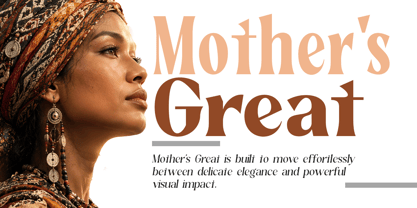Mother's Great Font Poster 1