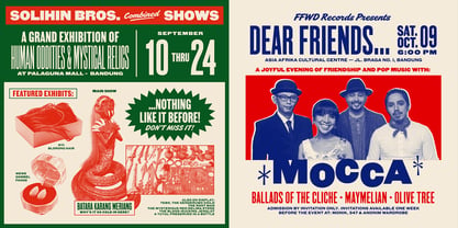 Poster Press Font Poster 9