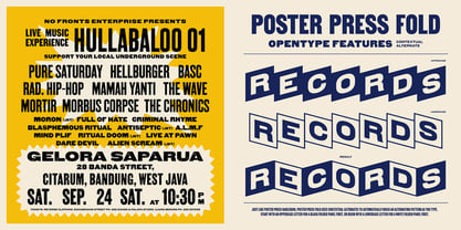 Poster Press Font Poster 4