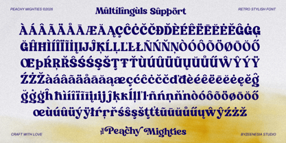 Peachy Mighties Font Poster 9