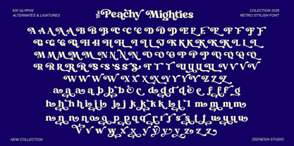 Peachy Mighties Font Poster 10