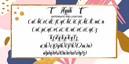 Ayah Font Poster 6