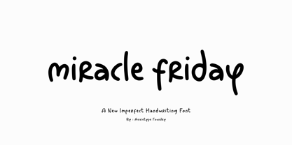 Miracle Friday Font Poster 1