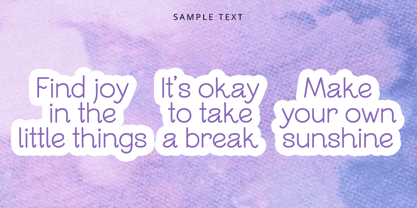 Nm Lavender Sans Font Poster 2