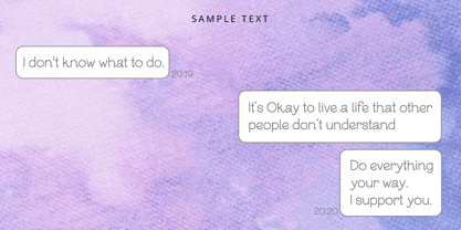 Nm Lavender Sans Font Poster 5