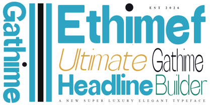 Gathime Font Poster 10