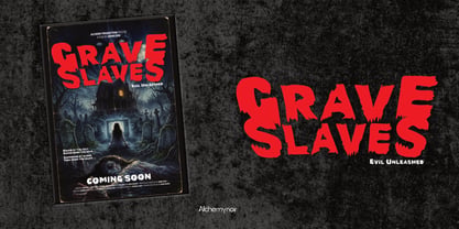 Graveshred Exhumed Font Poster 5