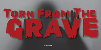 Graveshred Exhumed Font Poster 4