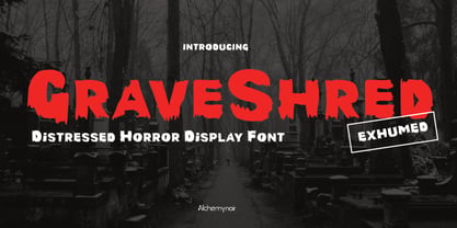 Graveshred Exhumed Font Poster 1