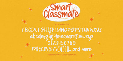 Smart Classmate Font Poster 6