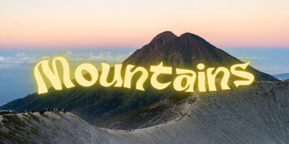 Retro Ripple Font Poster 5