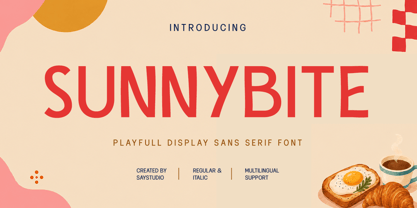 Sunnybite Font Poster 1