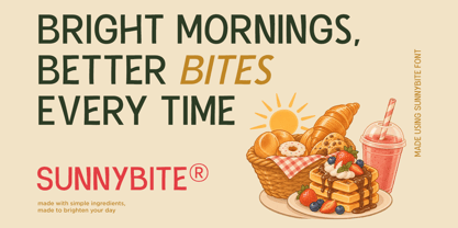 Sunnybite Font Poster 7