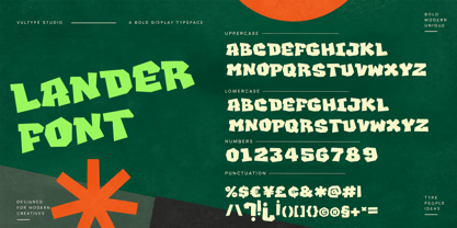 Lander Font Poster 9