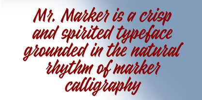 MrMarker Font Poster 4