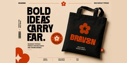 Bravoon Font Poster 4