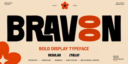 Bravoon Font Poster 1